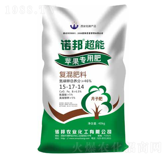 蘋果專用摻混肥料15-17-14-諾邦農業(yè)